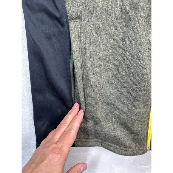 Spyder Empire Fleece‎ Jacket Mens Large Green Black Full-Zip - Picture 5 of 6